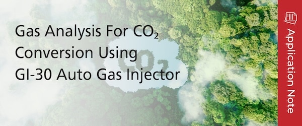 Gas Analysis For CO₂ Conversion Using GI-30 Auto Gas Injector | Shimadzu