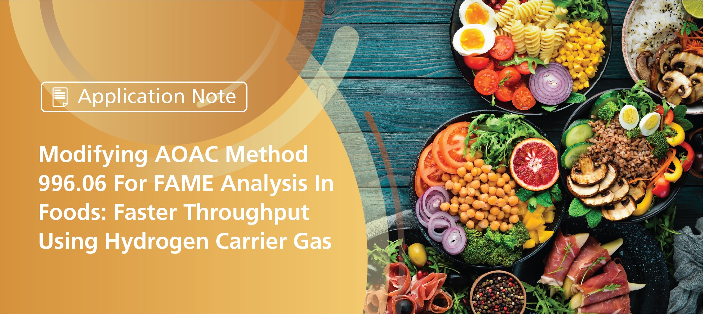 Modifying AOAC Method 996.06 For FAME Analysis In Foods: Faster Throughput Using Hydrogen Carrier Gas