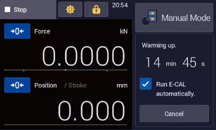 Automation of the Test Force Electrical Calibration Function