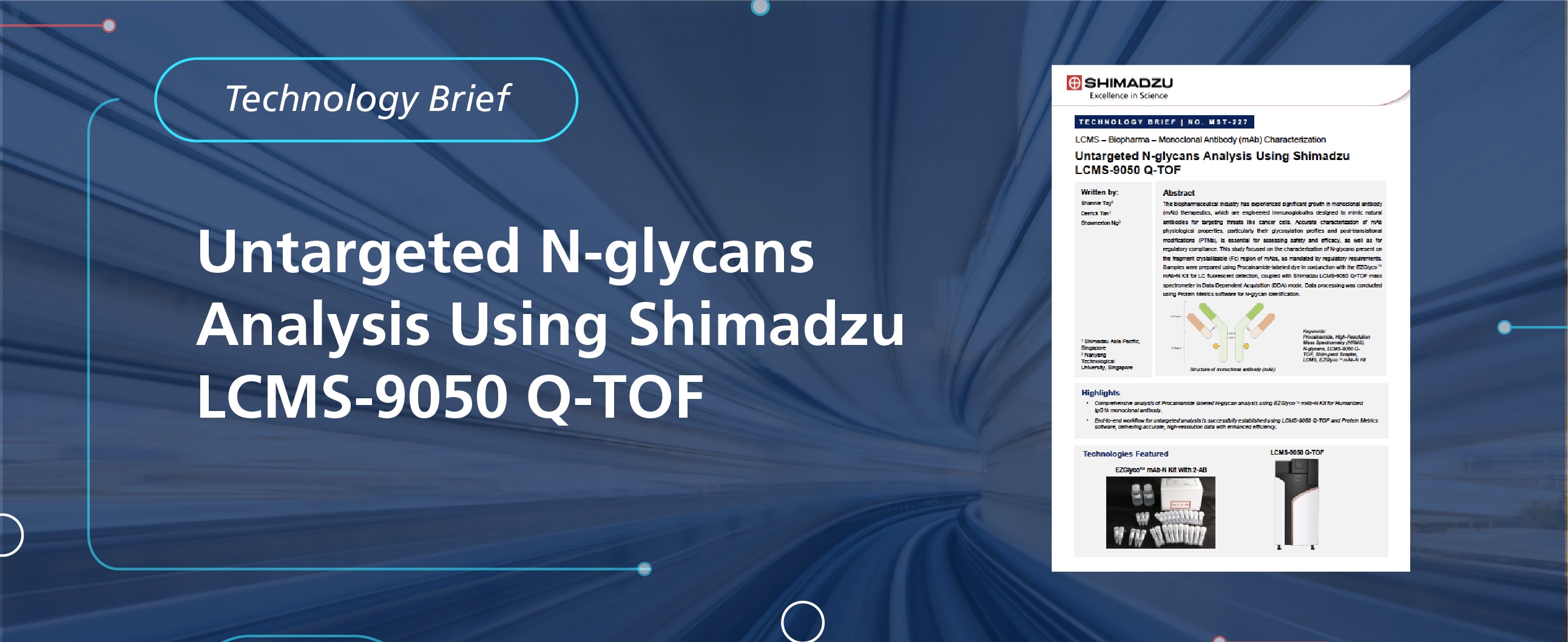 Untargeted N-glycans Analysis Using Shimadzu LCMS-9050 Q-TOF