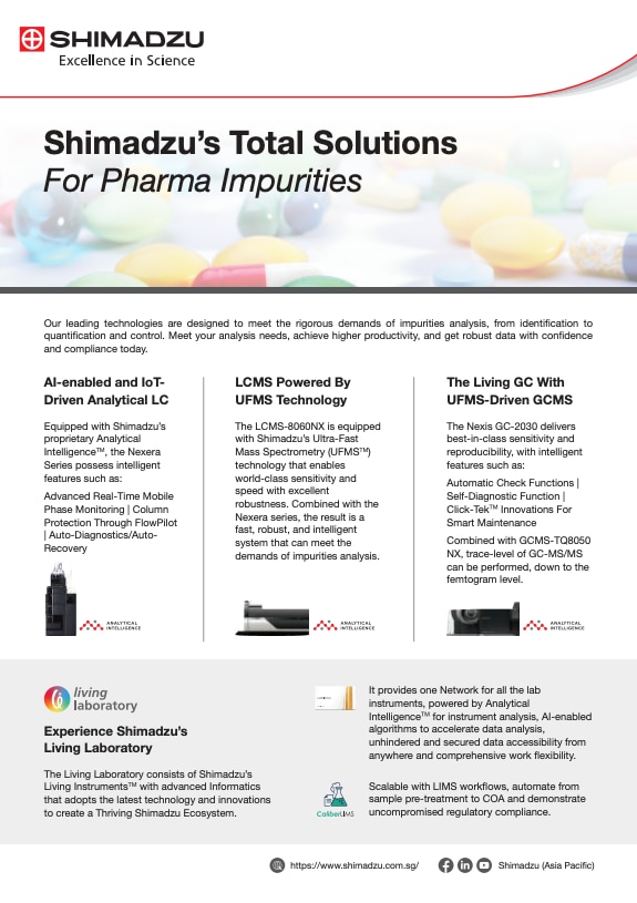 Shimadzu's Total Solutions For Pharma Impurities