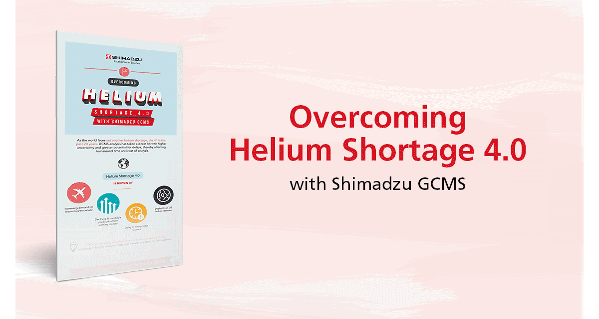 Overcoming Helium Shortage 4.0 with Shimadzu GCMS