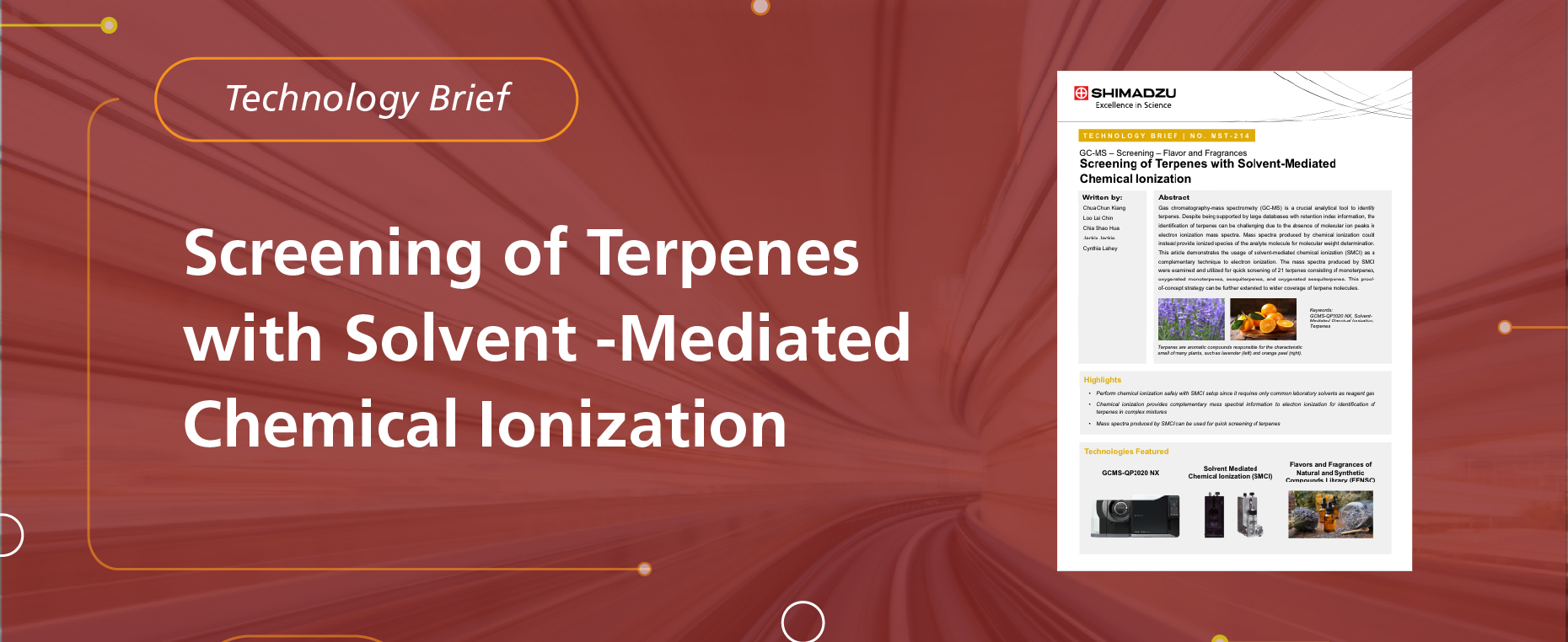 Screening of Terpenes with Solvent-Mediated Chemical Ionization
