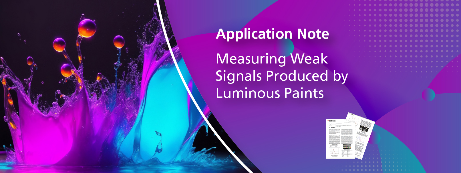 Measuring Weak Signals Produced by Luminous Paints