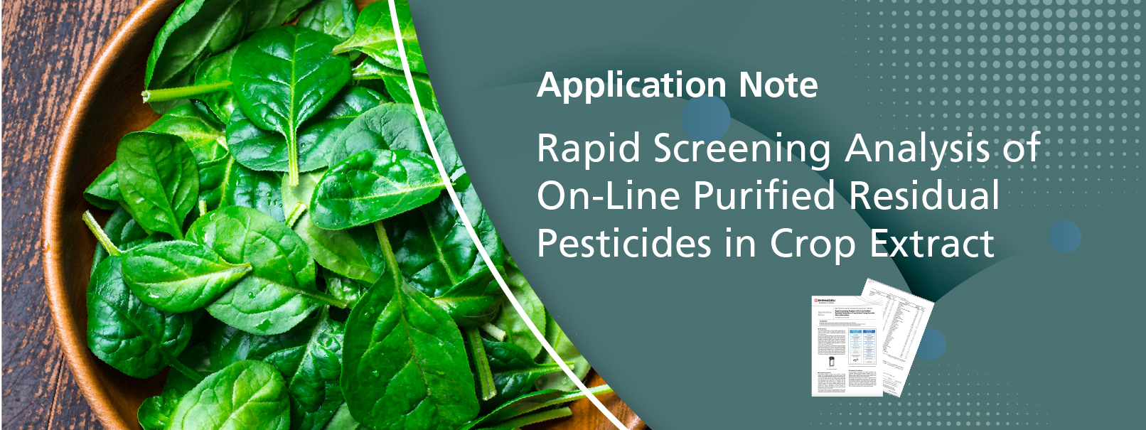 Rapid Screening Analysis of On-Line Purified Residual Pesticides in Crop Extract