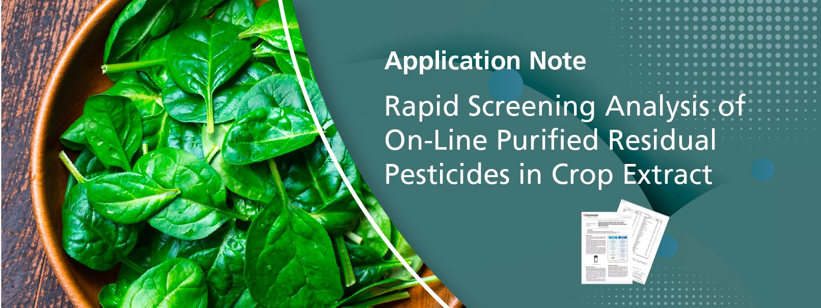 Rapid Screening Analysis of On-Line Purified Residual Pesticides in Crop Extract