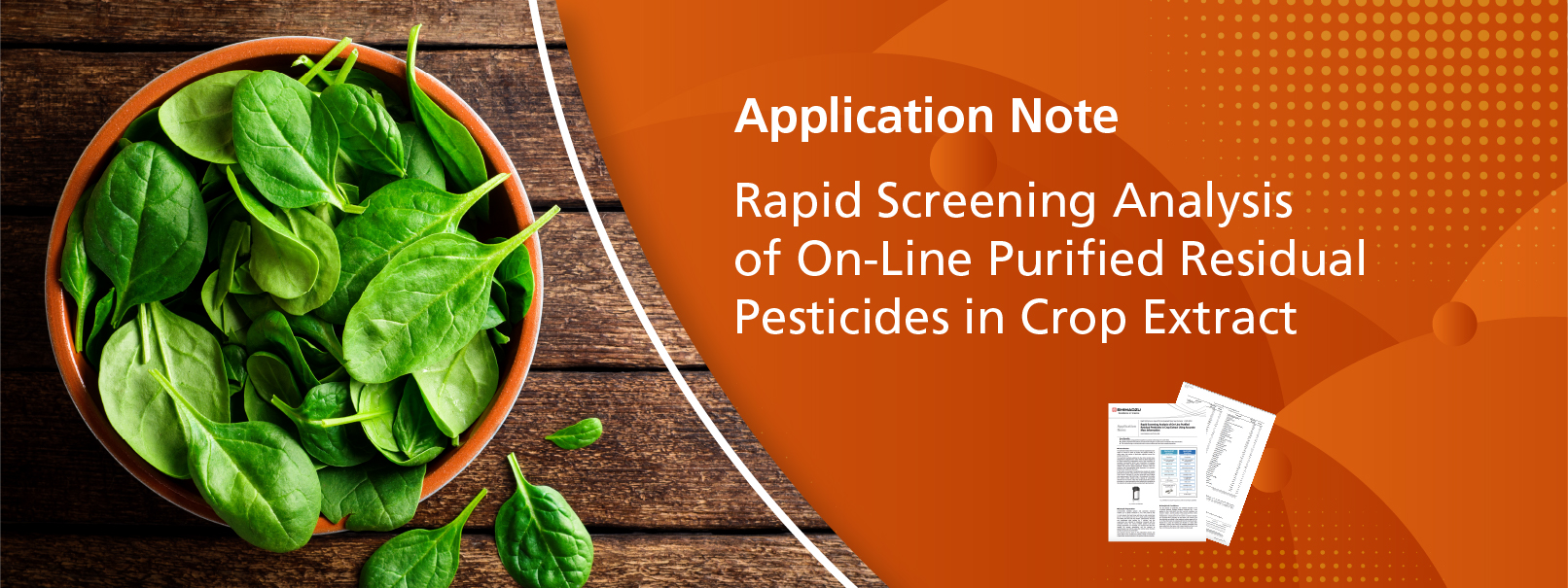 Rapid Screening Analysis of On-Line Purified Residual Pesticides in Crop Extract