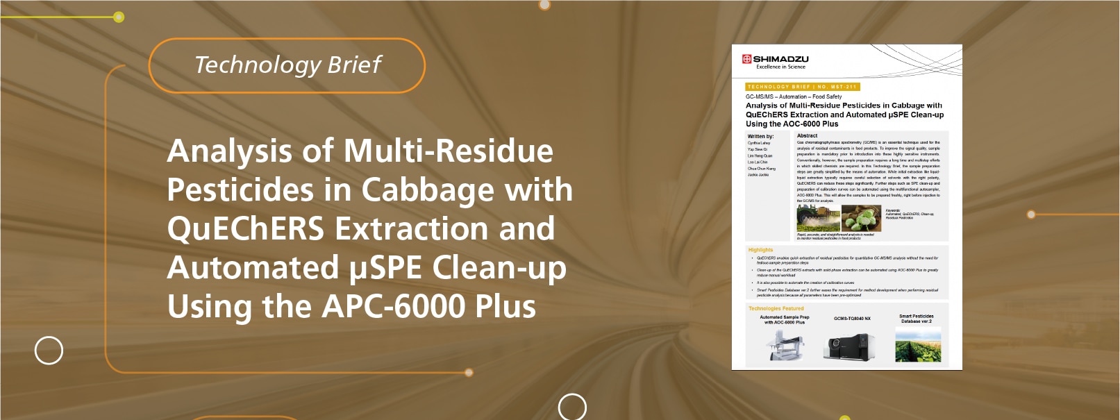 Multi-Residue Pesticides Analysis with QuEChERs and Automated µSPE