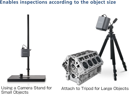 MIV-X enables inspections according to the object size