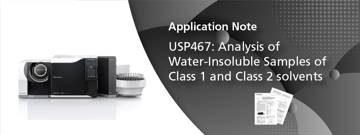 USP467: Analysis of Water-Insoluble Samples of Class 1 and Class 2 Solvents