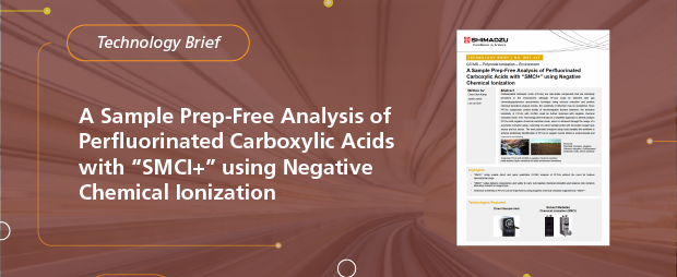 A Sample-Free Analysis of Perfluorinated Carboxylic Acids with "SMCI+" using Negative Chemical Ionization
