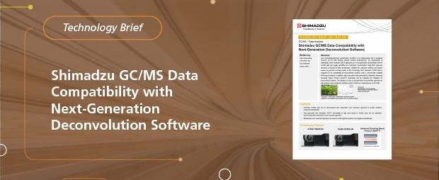 Shimadzu GC/MS Data Compatibility with Next-Generation Deconvolution Software